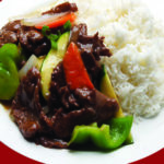 Beef with Black Bean Sauce on Rice