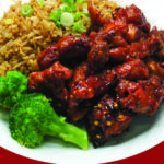 Chili Chicken on Fried Rice