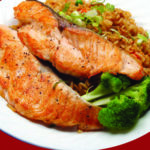 Pan Fried Salmon Fried Rice